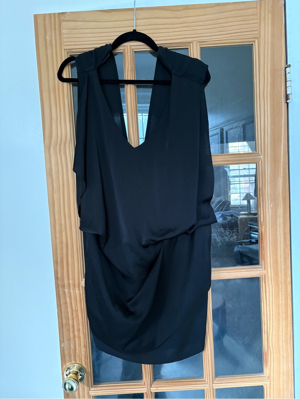 Acne Draped V-Neck Dress